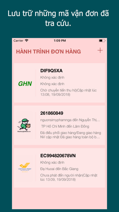 Emulate iPhone app HTDH - Hành Trình Đơn Hàng using MyAndroid