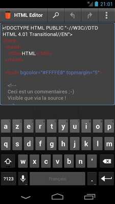Emulate Android APK HTML Editor CR Emulate Android APK HTML Editor CR