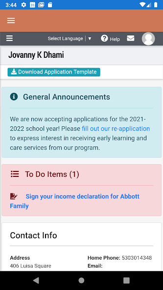Run android online APK Hubbe Parent from MyAndroid or emulate Hubbe Parent using MyAndroid