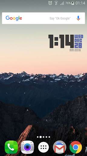 Run android online APK HUDclock from MyAndroid or emulate HUDclock using MyAndroid