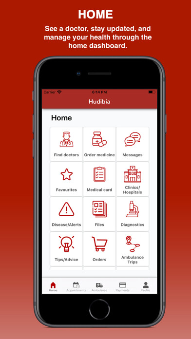 Emulate iPhone app Hudibia - See A Doctor using MyAndroid Emulate iPhone app Hudibia - See A Doctor using MyAndroid