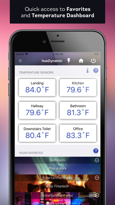 Emulate iPhone app hueDynamic for Hue Pro using MyAndroid Emulate iPhone app hueDynamic for Hue Pro using MyAndroid