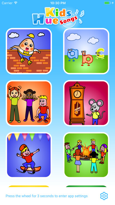 Emulate iPhone app Hue Kids Songs using MyAndroid Emulate iPhone app Hue Kids Songs using MyAndroid