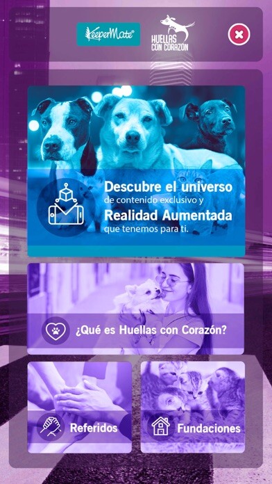 Emulate iPhone app Huellas con Corazón using MyAndroid