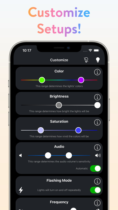 Emulate iPhone app Hue Music for Philips Hue using MyAndroid Emulate iPhone app Hue Music for Philips Hue using MyAndroid