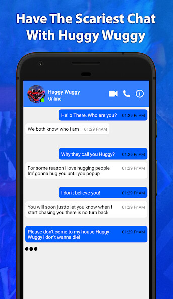 Run android online APK huggy wuggy  chat & video call from MyAndroid or emulate huggy wuggy  chat & video call using MyAndroid
