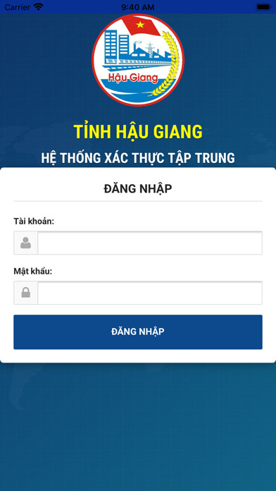 Emulate iPhone app Hậu Giang e-Cabinet using MyAndroid Emulate iPhone app Hậu Giang e-Cabinet using MyAndroid
