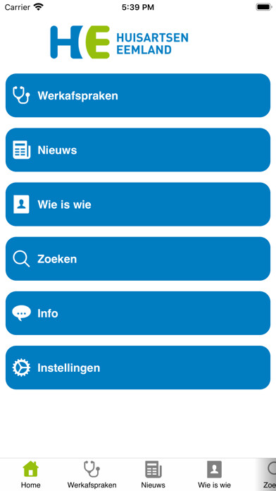 Emulate iPhone app Huisartsen Eemland using MyAndroid Emulate iPhone app Huisartsen Eemland using MyAndroid