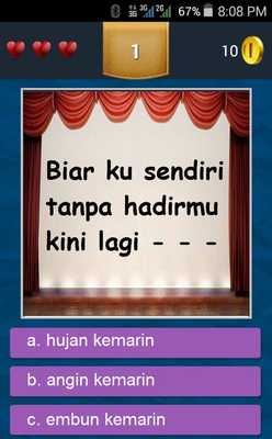 Emulate Android APK Hujan Kemarin - Taxi