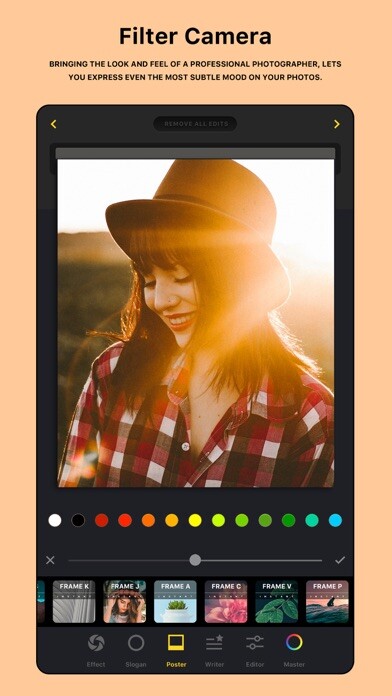 Emulate iPhone app HUJI PHOTO - Quick Filter Cam using MyAndroid