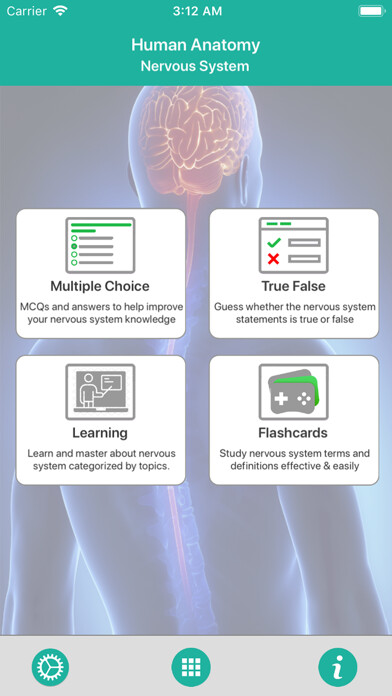 Emulate iPhone app Human Anatomy : Nervous System using MyAndroid Emulate iPhone app Human Anatomy : Nervous System using MyAndroid