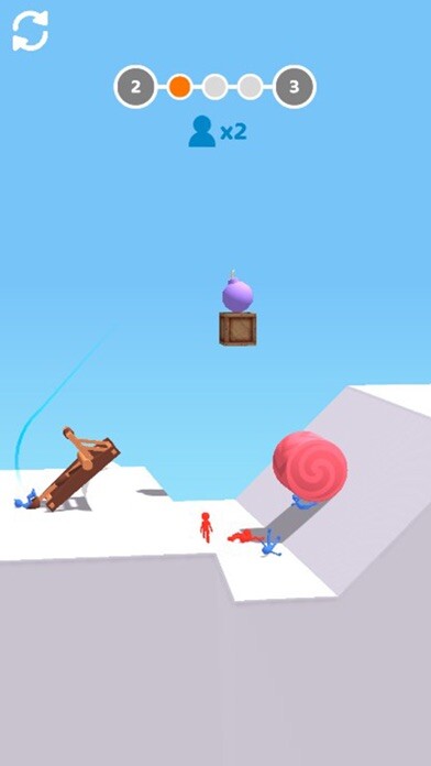 Emulate iPhone app Human Catapult - Ragdoll using MyAndroid