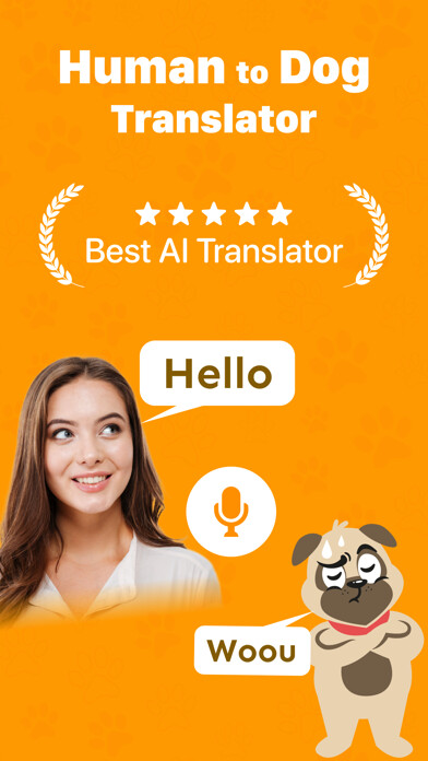 Emulate iPhone app Human to dog translator app using MyAndroid