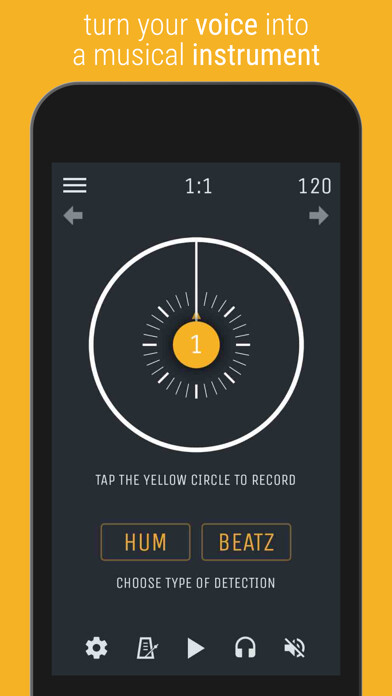 Emulate iPhone app HumBeatz using MyAndroid
