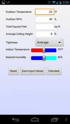 Emulate Android APK Humidifier Sizing Emulate Android APK Humidifier Sizing