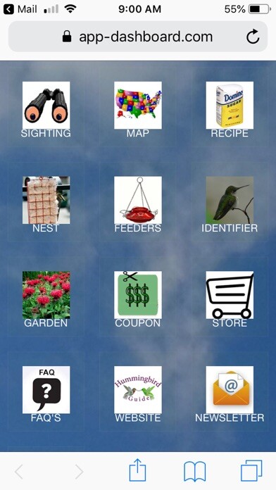 Emulate iPhone app Hummingbird Tracker using MyAndroid