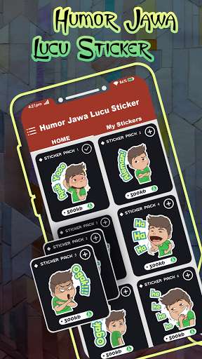 Run android online APK Humor Jowo Lucu WAStickers from MyAndroid or emulate Humor Jowo Lucu WAStickers using MyAndroid