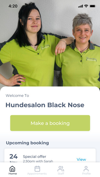 Emulate iPhone app Hundesalon Black Nose using MyAndroid Emulate iPhone app Hundesalon Black Nose using MyAndroid