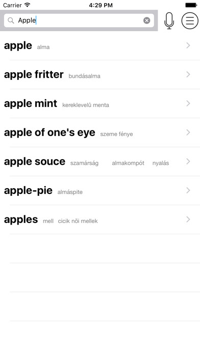 Emulate iPhone app Hungarian English Dictionary - HuEngDict using MyAndroid Emulate iPhone app Hungarian English Dictionary - HuEngDict using MyAndroid