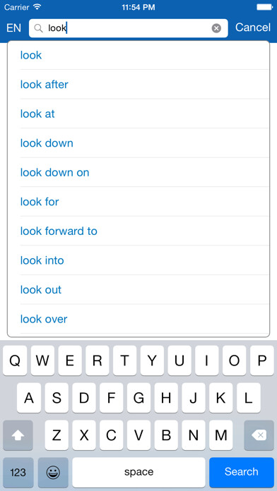 Emulate iPhone app Hungarian <> English Dictionary + Vocabulary trainer Free using MyAndroid
