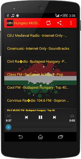 Emulate Android APK Hungary MUSIC Radio