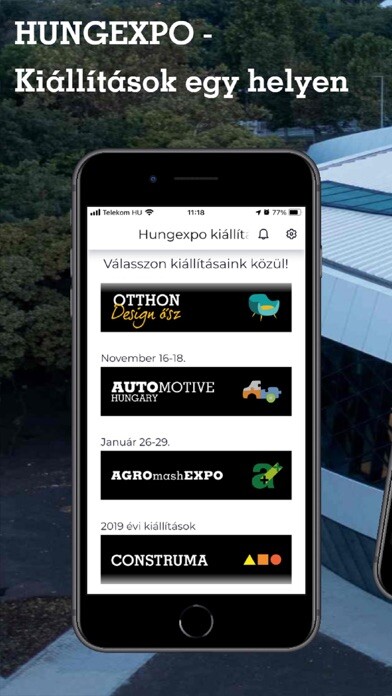 Emulate iPhone app Hungexpo – kiállítások using MyAndroid Emulate iPhone app Hungexpo – kiállítások using MyAndroid