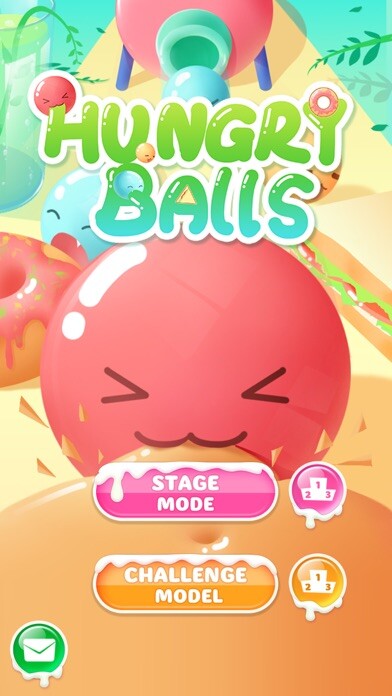 Emulate iPhone app Hungry Balls - fun game using MyAndroid