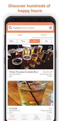 Run android online APK HungryHour - The Happy Hour App from MyAndroid or emulate HungryHour - The Happy Hour App using MyAndroid