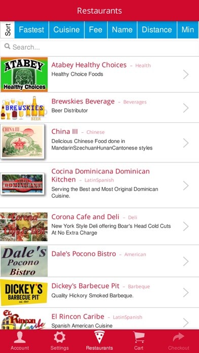 Emulate iPhone app Hungry? We Deliver using MyAndroid