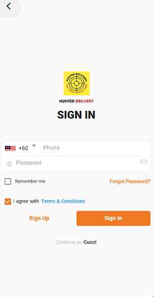 Run android online APK Hunter Delivery - #JanjiHalal from MyAndroid or emulate Hunter Delivery - #JanjiHalal using MyAndroid