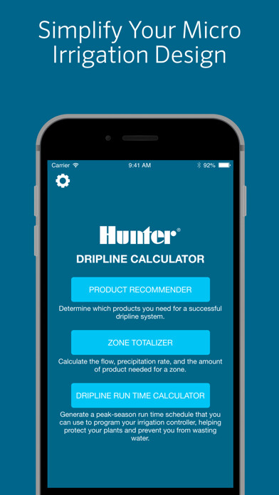 Emulate iPhone app Hunter Dripline Calculator using MyAndroid