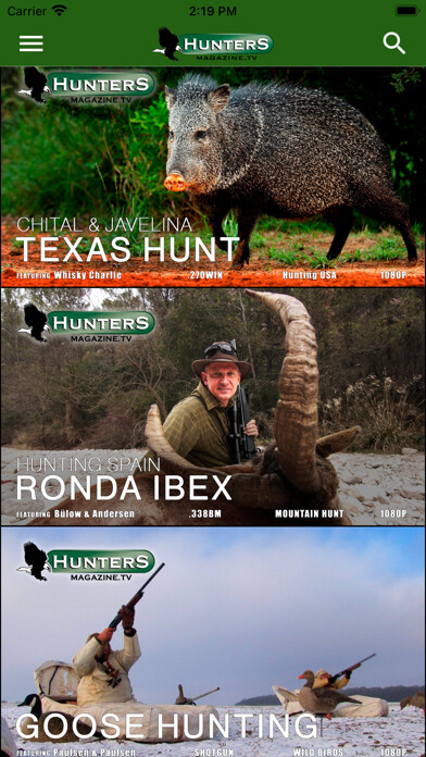 Emulate iPhone app HuntersMagazine TV using MyAndroid Emulate iPhone app HuntersMagazine TV using MyAndroid