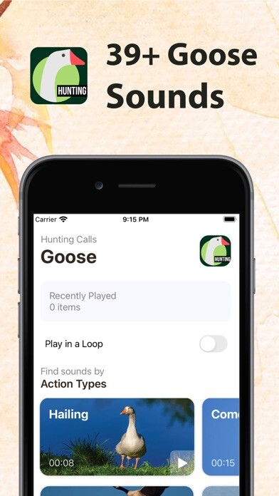 Emulate iPhone app Hunting Calls for Goose using MyAndroid Emulate iPhone app Hunting Calls for Goose using MyAndroid