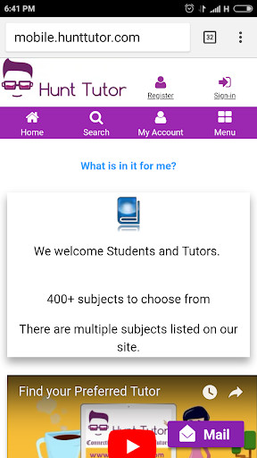 Run android online APK Hunt Tutor Global from MyAndroid or emulate Hunt Tutor Global using MyAndroid