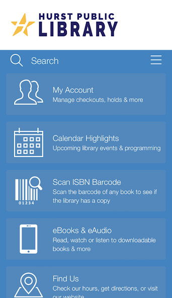 Run android online APK Hurst Public Library from MyAndroid or emulate Hurst Public Library using MyAndroid