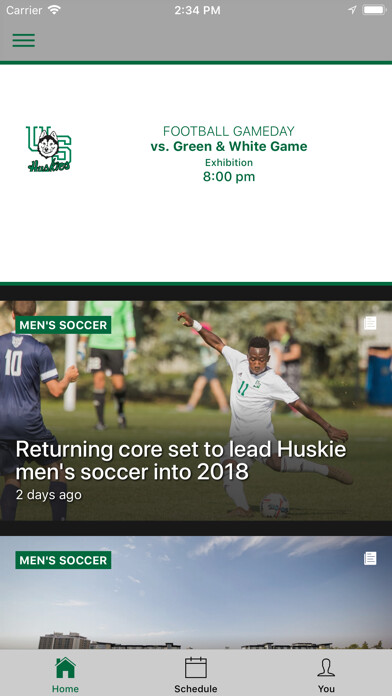 Emulate iPhone app Huskie Athletics using MyAndroid Emulate iPhone app Huskie Athletics using MyAndroid