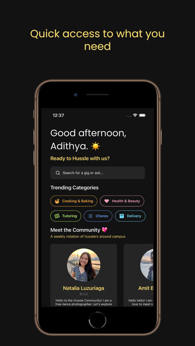 Emulate iPhone app Hussle: Local College Gigs using MyAndroid Emulate iPhone app Hussle: Local College Gigs using MyAndroid