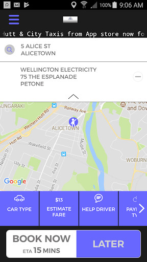 Run android online APK Hutt and City Taxis Wellington from MyAndroid or emulate Hutt and City Taxis Wellington using MyAndroid