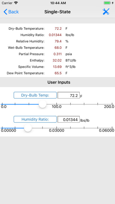 Emulate iPhone app HVAC Psychrometric LT using MyAndroid Emulate iPhone app HVAC Psychrometric LT using MyAndroid