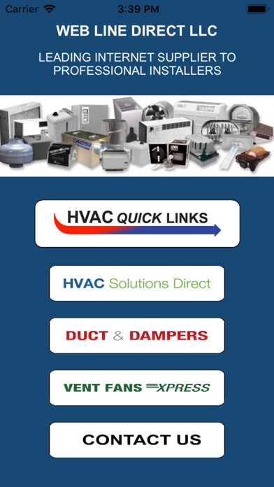 Emulate iPhone app HVAC Quick Links using MyAndroid