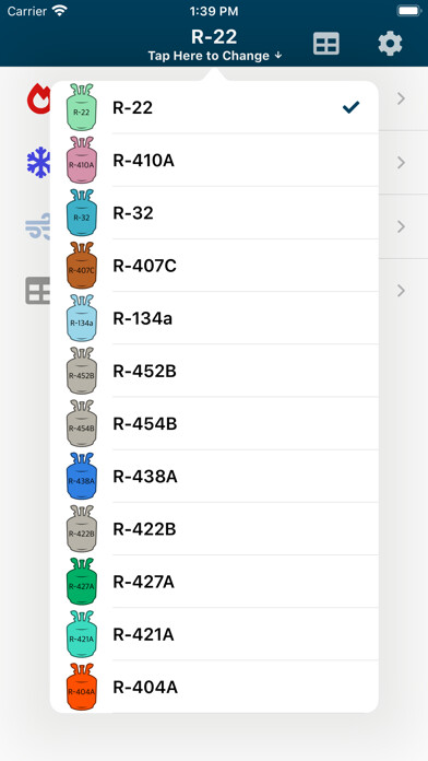 Emulate iPhone app HVACR Check & Charge using MyAndroid Emulate iPhone app HVACR Check & Charge using MyAndroid