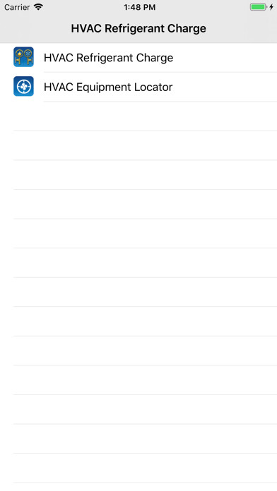 Emulate iPhone app HVAC RefCharge using MyAndroid