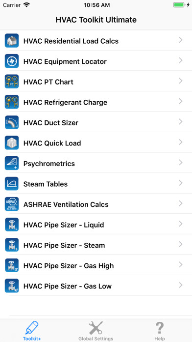 Emulate iPhone app HVAC Toolkit Ultimate using MyAndroid Emulate iPhone app HVAC Toolkit Ultimate using MyAndroid