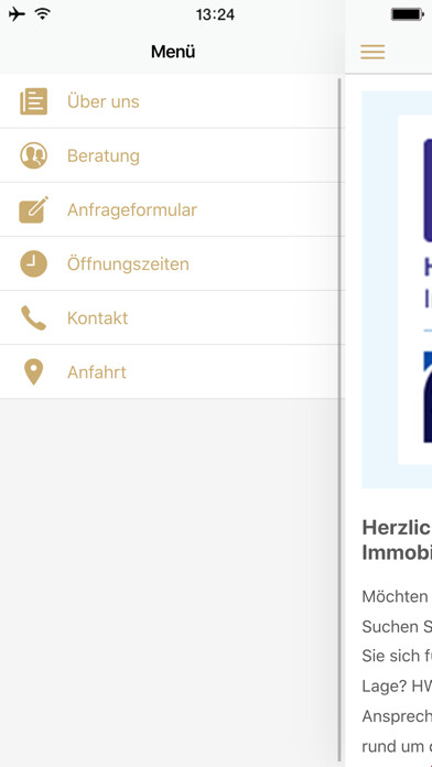 Emulate iPhone app HWG-Bau-Immobilien using MyAndroid Emulate iPhone app HWG-Bau-Immobilien using MyAndroid