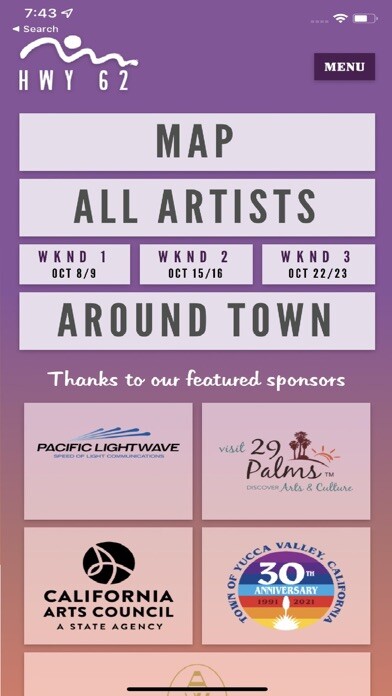 Emulate iPhone app HWY 62 Open Studio Art Tours using MyAndroid Emulate iPhone app HWY 62 Open Studio Art Tours using MyAndroid