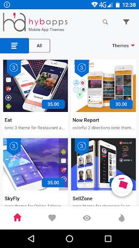 Run android online APK Hybapps from MyAndroid or emulate Hybapps using MyAndroid