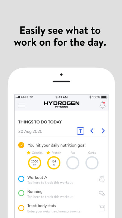 Emulate iPhone app Hydrogen Fitness App using MyAndroid