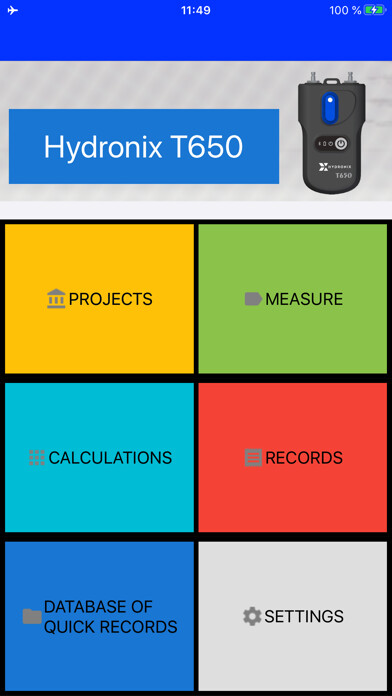 Emulate iPhone app Hydronix T650 using MyAndroid