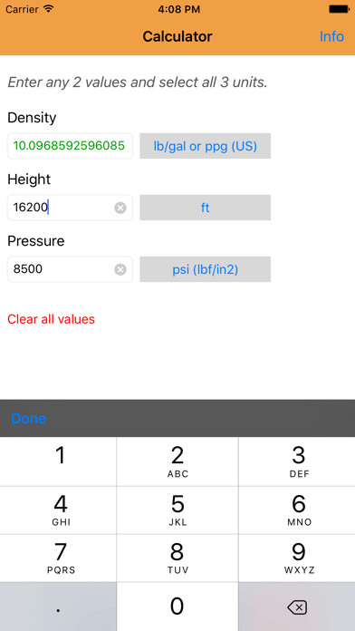 Emulate iPhone app Hydrostatic Pressure Calculator using MyAndroid Emulate iPhone app Hydrostatic Pressure Calculator using MyAndroid