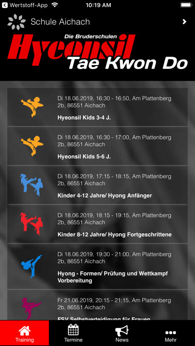Emulate iPhone app Hyeonsil Taekwondo using MyAndroid